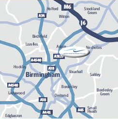 ACBV Birmingham Map