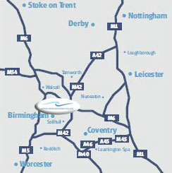 ACBV Midlands Map